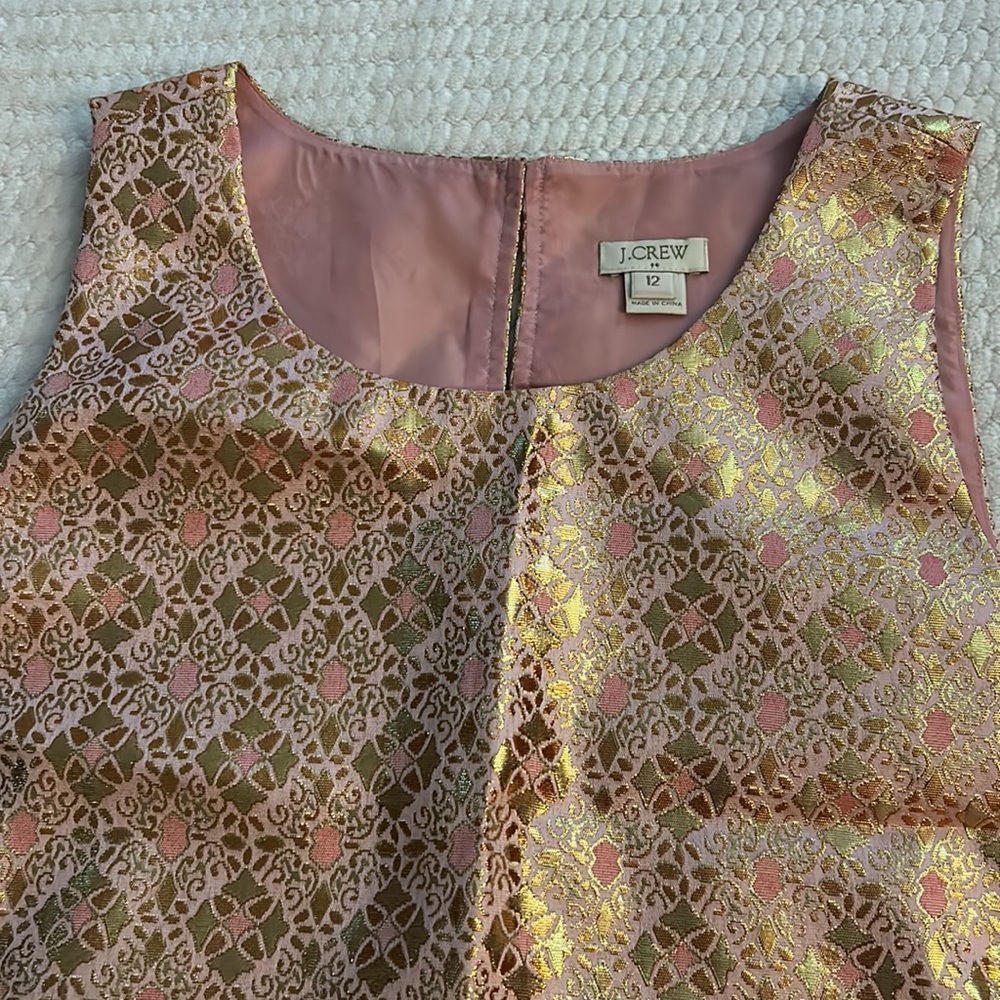 J Crew shiny pink tank